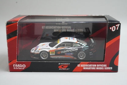 1:43 EBBRO 43925 Porsche Hankook Super GT 2007 #33 model car