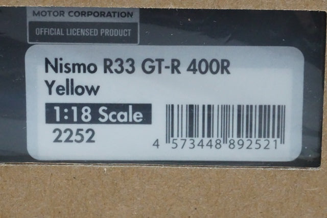 1:18 Ignition Model IG2252 Nissan Nismo R33 GT-R 400R Yellow