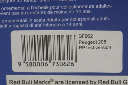 1:43 SPARK SF062 Peugeot 208 PP test version