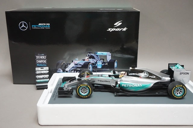 1:18 SPARK 18S179 Mercedes F1 W06 Hybrid winner American GP 2015 #44 World  Champion L.Hamilton