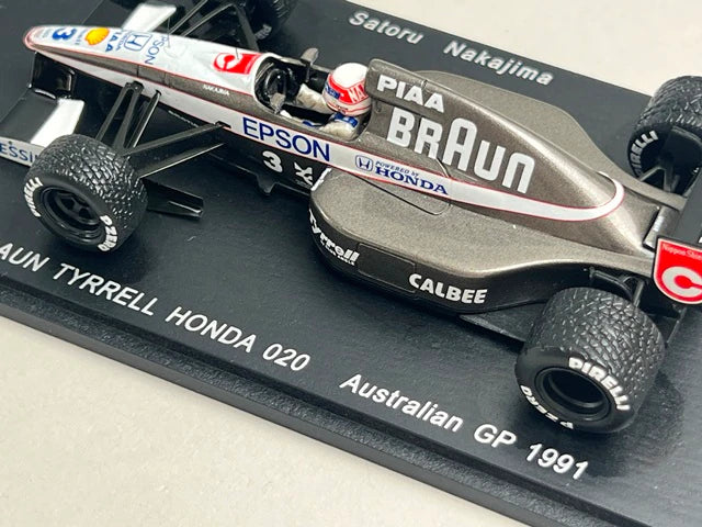 1:43 SPARK FS02 BRAUN Tyrrell Honda 020 Australian GP 1991 #3 25th Anniversary Racing On