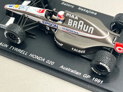 1:43 SPARK FS02 BRAUN Tyrrell Honda 020 Australian GP 1991 #3 25th Anniversary Racing On