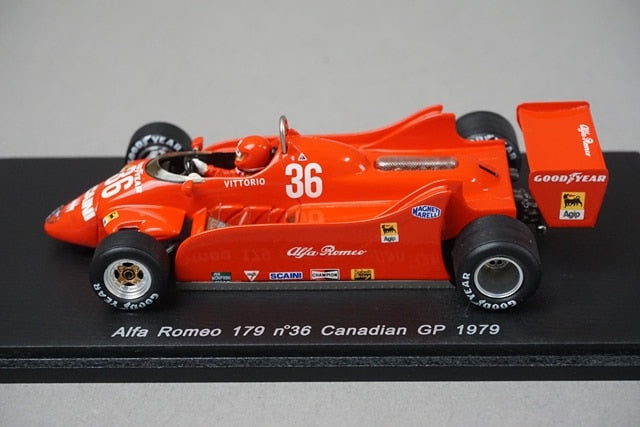 1:43 SPARK S3875 Alfa Romeo 179 Canadian GP 1979 #36 Vittorio Brambilla model car