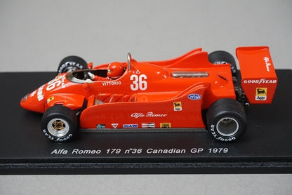 1:43 SPARK S3875 Alfa Romeo 179 Canadian GP 1979 #36 Vittorio Brambilla model car