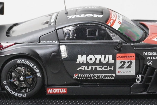 1:43 EBBRO 43793 Nissan MOTUL AUTECH Z Super GT Test Car 2006 #22 model car