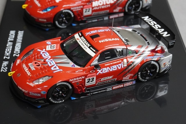 1:43 EBBRO KWAM122000 Dealer Nissan 06 Nismo GT500 Z Malaysian Model Set of 2 #22 #23 model car