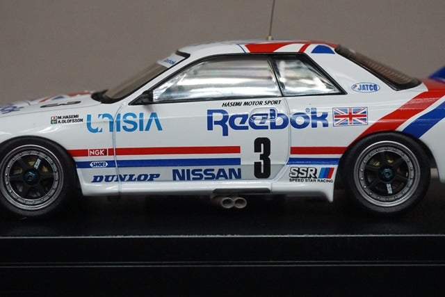 1:43 HPI 8608 Nissan Leabook Skyline GT-R JTC Tsukuba 1991 #3 model car