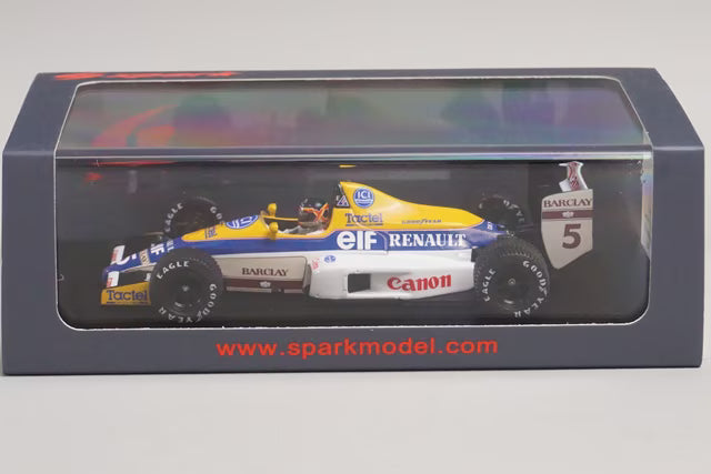 1:43 SPARK S4322 Williams FW12C T.Bootzen Canada GP Winner #5