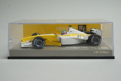 1:43 MINICHAMPS 400020185 Renault F1 B201 Barcelona Test Car 2002 #15 J.Button model car