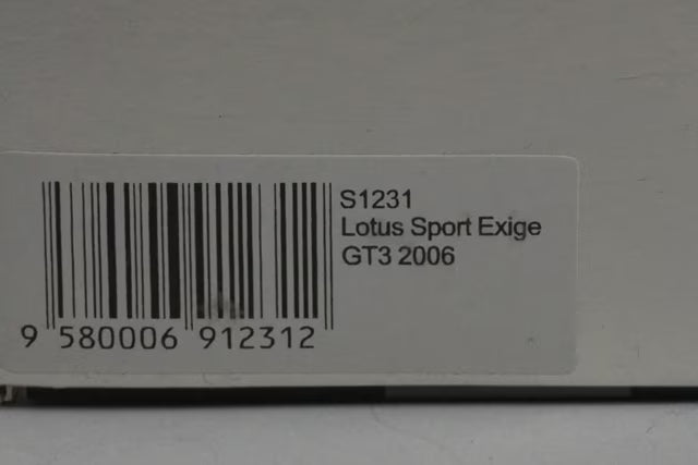 1:43 SPARK S1231 Lotus Sport Exige GT3 2006 model car