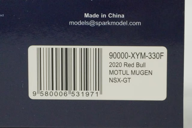 1:43 SPARK 90000-XYM-330F Honda Red Bull Motul Mugen NSX-GT 2020 #16 model car