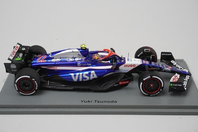 1:43 Spark S9522 VISA CASH APP RB VCARB 01 Saudi Arabian Grand Prix 2024 #22 model car