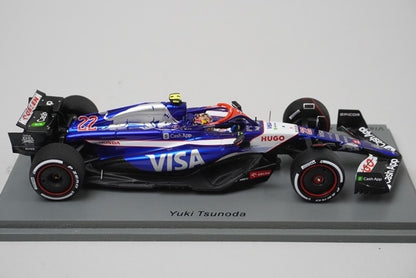 1:43 Spark S9522 VISA CASH APP RB VCARB 01 Saudi Arabian Grand Prix 2024 #22 model car