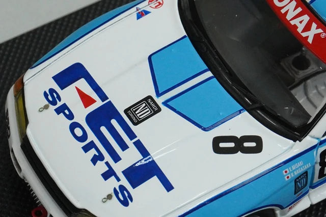 1:43 EBBRO 44157 Nissan Nissan FET Skyline Gr.A 1993 White/Blue #8 model car