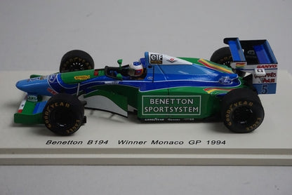 1:43 Spark S4481 Benetton B194 Monaco GP 1994 #5 M. Schumacher model car