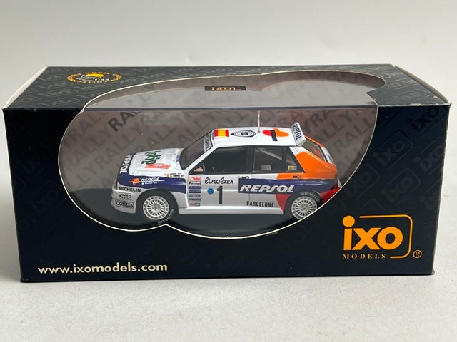 1:43 ixo RAC070 Lancia Delta Integrale 16V Monte Carlo Rally 1993 #1 C. Sainz L. Moya model car