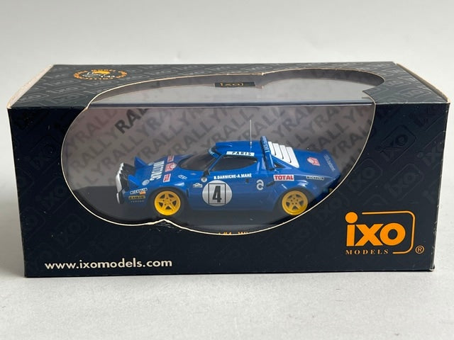 1:43 ixo RAC081 Lancia Stratos Chardonnet Monte Carlo Rally 1979 #4 B. Darniche A. Mahe model car