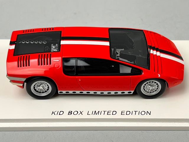 1:43 SPARK SKB43009 Kidbox Bizzarrini Manta Tokyo Racing Car Show 1969 Red model car