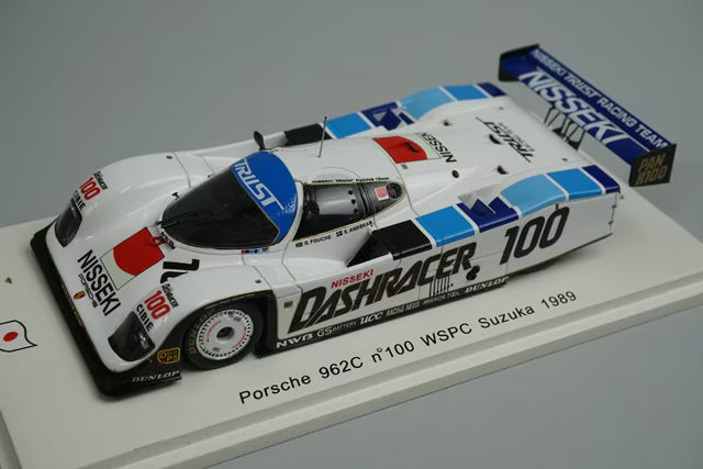 1:43 Spark SJ025 Porsche 962C WSPC Suzuka 1989 #100 G.Fouche S.Andsker model car
