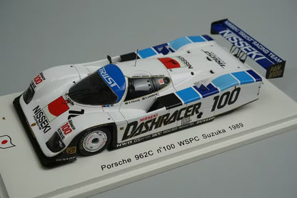 1:43 Spark SJ025 Porsche 962C WSPC Suzuka 1989 #100 G.Fouche S.Andsker model car