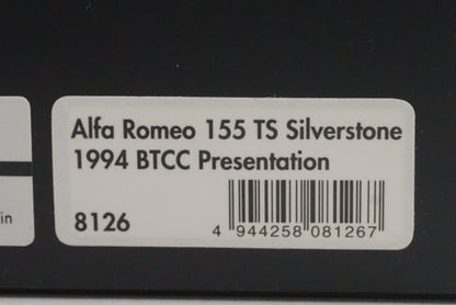 1:43 HPI 8126 Alfa Romeo 155 TS Silverstone BTCC Presentation 1994 #155
