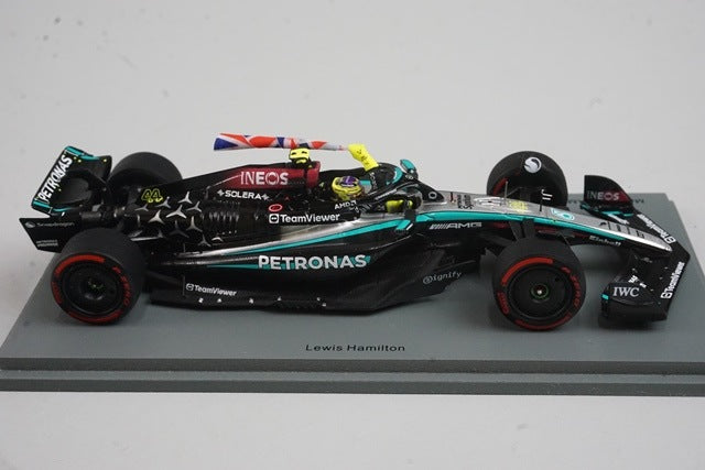 1:43 Spark S9533 Mercedes-AMG Petronas F1 Team W15E Performance British Grand Prix Winner 2024 #44 L. Hamilton