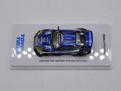 [ Pre-order ] GU64102 GULLIVER64 1:64 GR86 Team Toyo Tires Drift D1GP 2025 #66 H.Fujino
