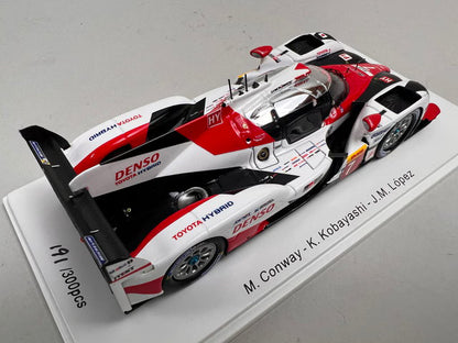1:43 Spark SJ054 Toyota TS50 Hybrid GAZOO Racing 2nd Fuji 2017 #7 M. Conway / Kamui Kobayashi / J. M. Lopez
