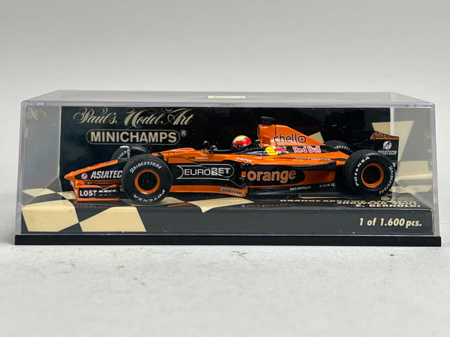 1:43 MINICHAMPS 430010085 Orange Arrows Asiatech Show Car 2001 #15 E. Bernoldi