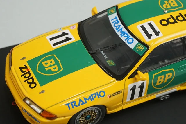 1:43 HPI 8077 Nissan Skyline BP Oil TRAMPIO GT-R JTC 1993 #11 TRAMPIO model car