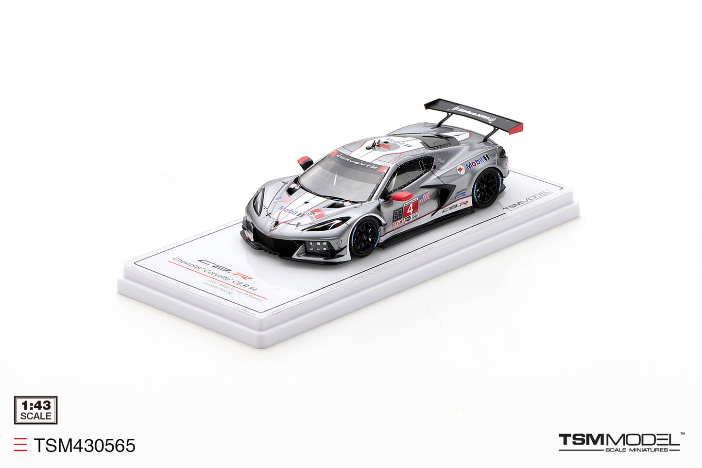 [ Back-order ] TSM TSM430565 1:43 Chevrolet Corvette C8.R IMSA 12 Hours of Sebring 2021 #4 model car