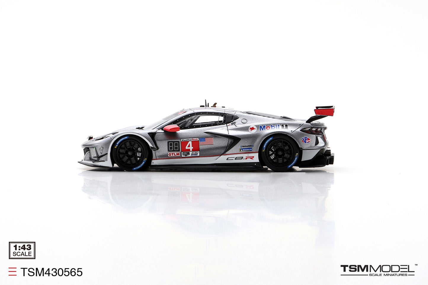 [ Back-order ] TSM TSM430565 1:43 Chevrolet Corvette C8.R IMSA 12 Hours of Sebring 2021 #4 model car