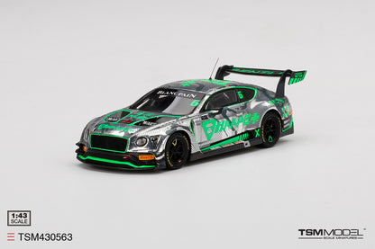 [ Back-order ] TSM TSM430563 1:43 Bentley Continental GT3 AAPE Blancpain GT Asia 2018 #6 model car