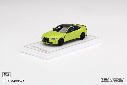 [ Back-order ] TSM TSM430571 1:43 BMW M4 Competition G82 Sao Paulo Yellow model car