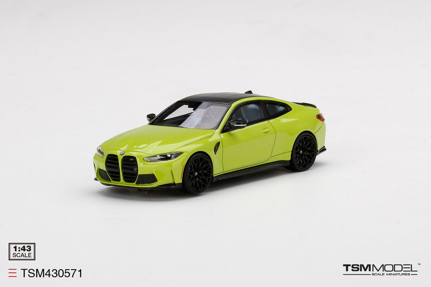 [ Back-order ] TSM TSM430571 1:43 BMW M4 Competition G82 Sao Paulo Yellow model car