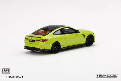 [ Back-order ] TSM TSM430571 1:43 BMW M4 Competition G82 Sao Paulo Yellow model car