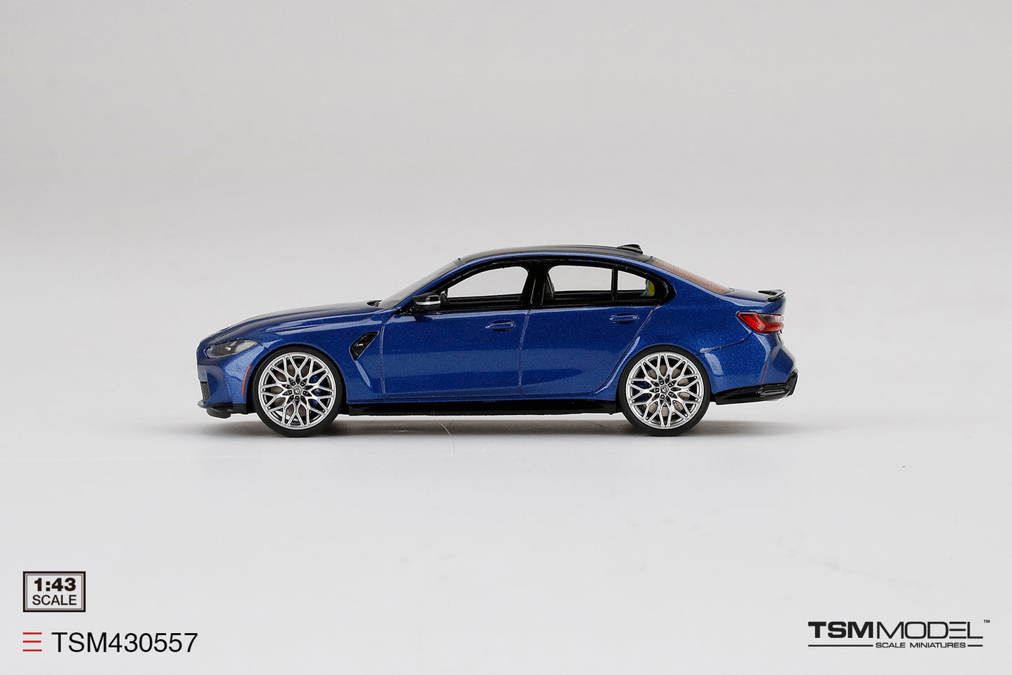 [ Back-order ] TSM TSM430557 1:43 BMW M3 Competition G80 Portimao Blue Metallic model car