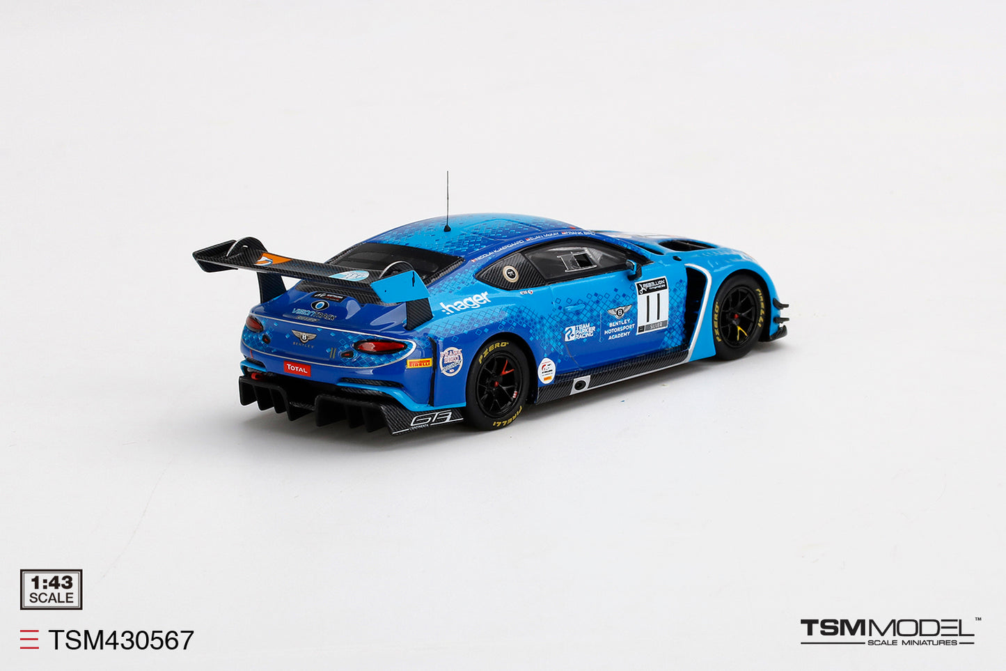 [ Back-order ] TSM TSM430567 1:43 Bentley Continental GT3 Total Spa 24 Hours 2020 #11 model car