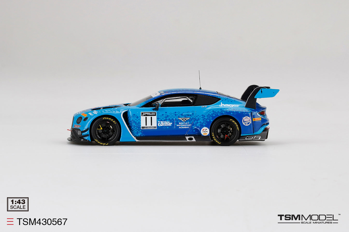 [ Back-order ] TSM TSM430567 1:43 Bentley Continental GT3 Total Spa 24 Hours 2020 #11 model car