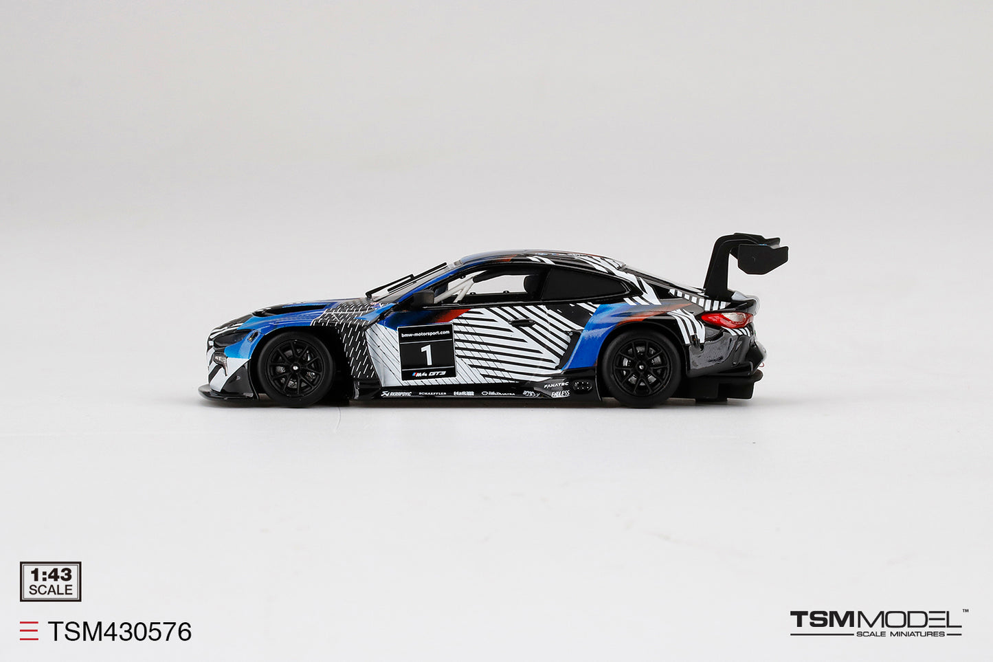 [ Back-order ] TSM TSM430576 1:43 BMW M4 GT3 Test Car Version 1 model car