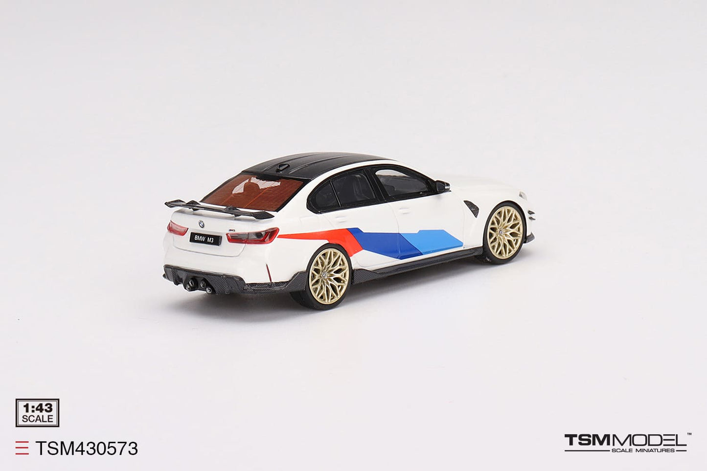[ Back-order ] TSM TSM430573 1:43 BMW M3 M Performance G80 Alpine White model car