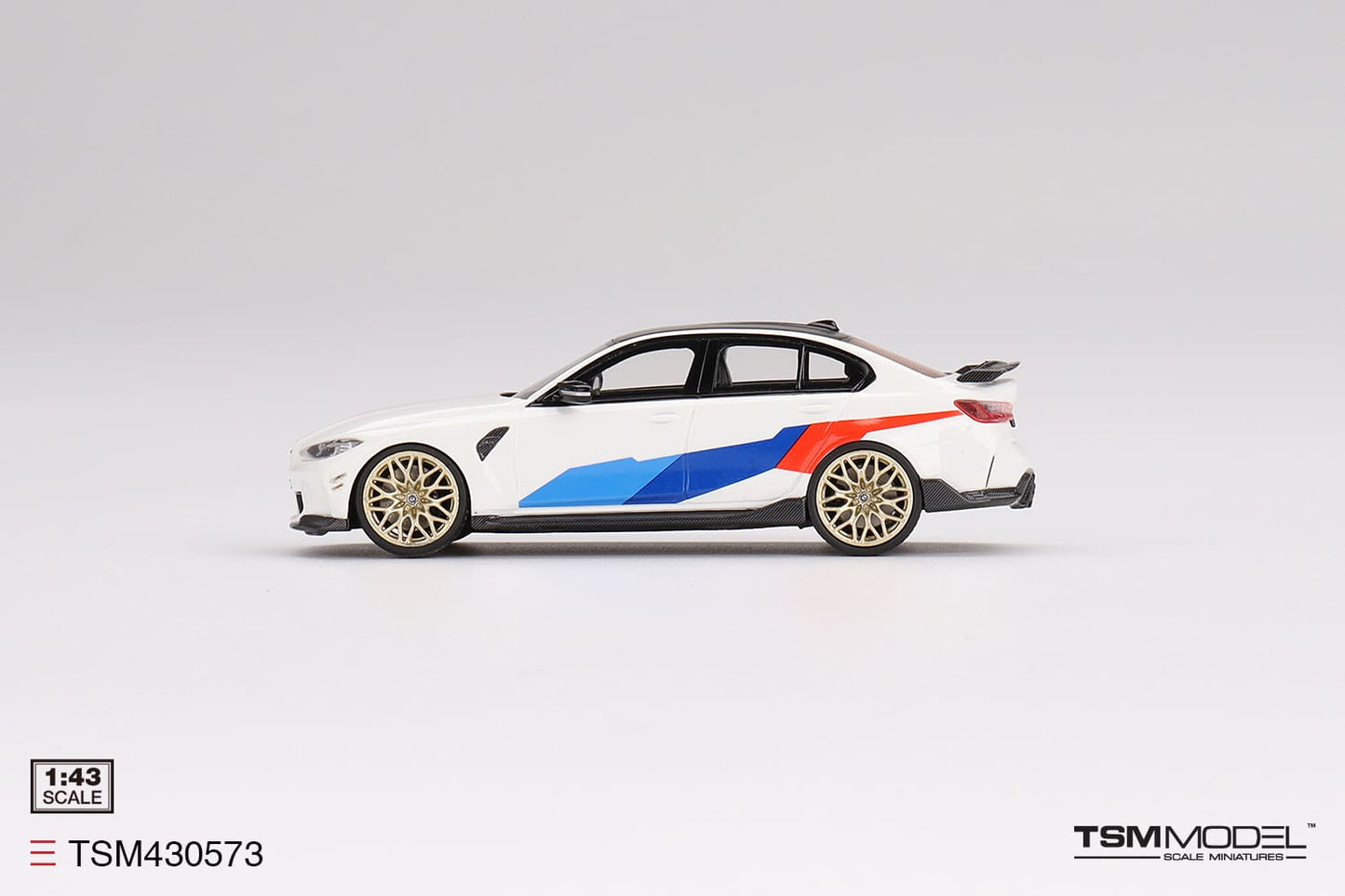 [ Back-order ] TSM TSM430573 1:43 BMW M3 M Performance G80 Alpine White model car