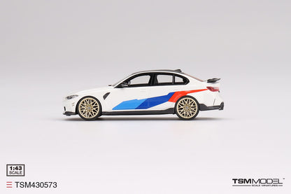 [ Back-order ] TSM TSM430573 1:43 BMW M3 M Performance G80 Alpine White model car