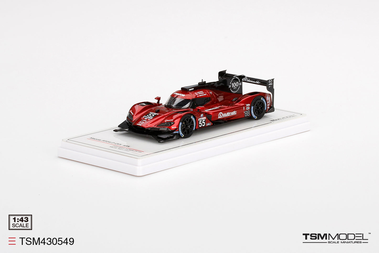[ Back-order ] TSM TSM430549 1:43 Mazda RT24-P DPi IMSA Sebring 12 Hours 2020 #55 Mazda Motorsport model car
