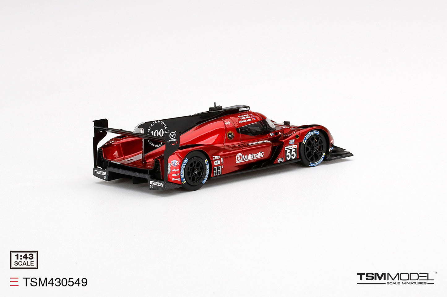 [ Back-order ] TSM TSM430549 1:43 Mazda RT24-P DPi IMSA Sebring 12 Hours 2020 #55 Mazda Motorsport model car