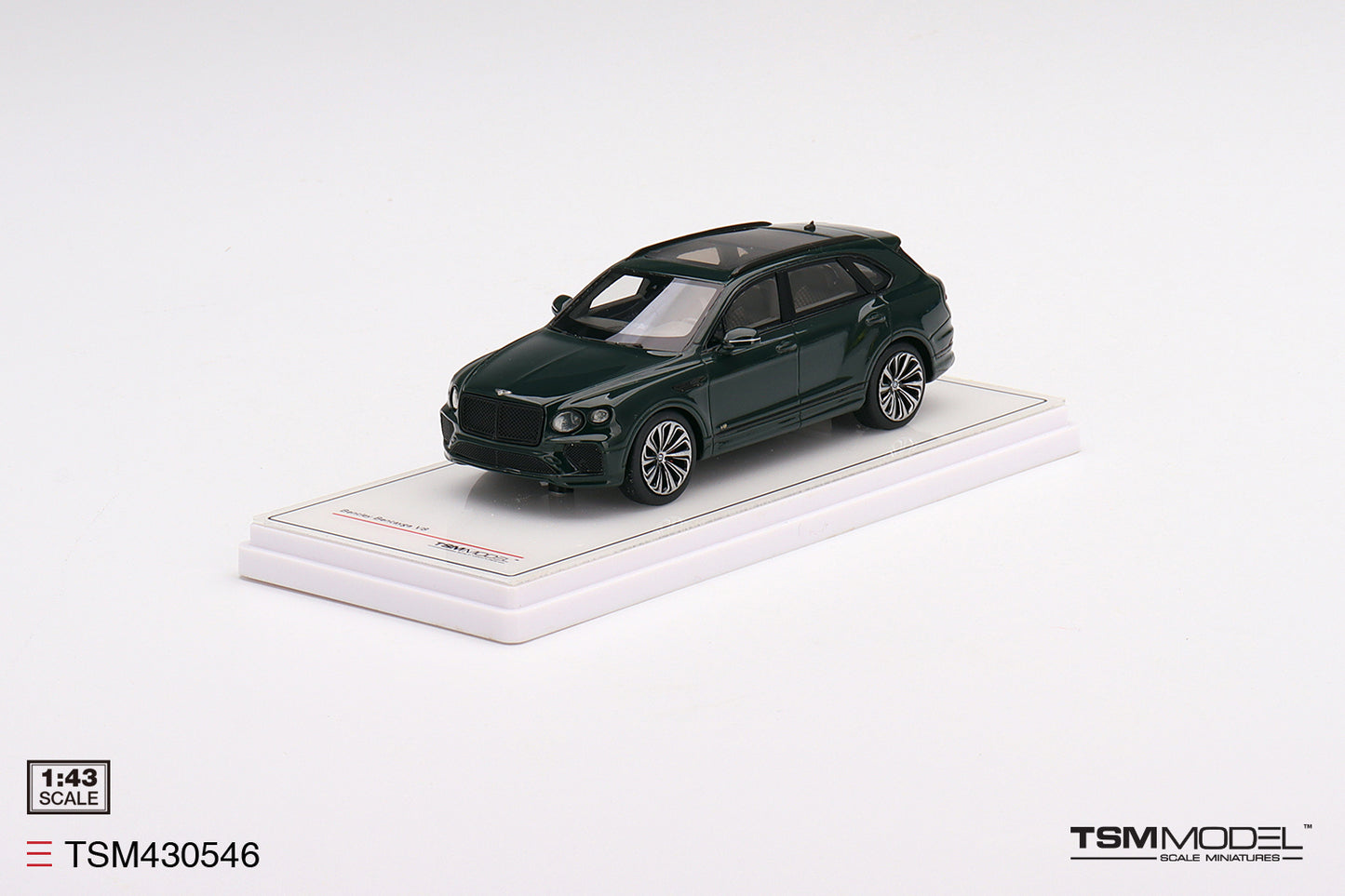 [ Back-order ] TSM TSM430546 1:43 Bentley Bentayga V8 2020 British Racing Green model car