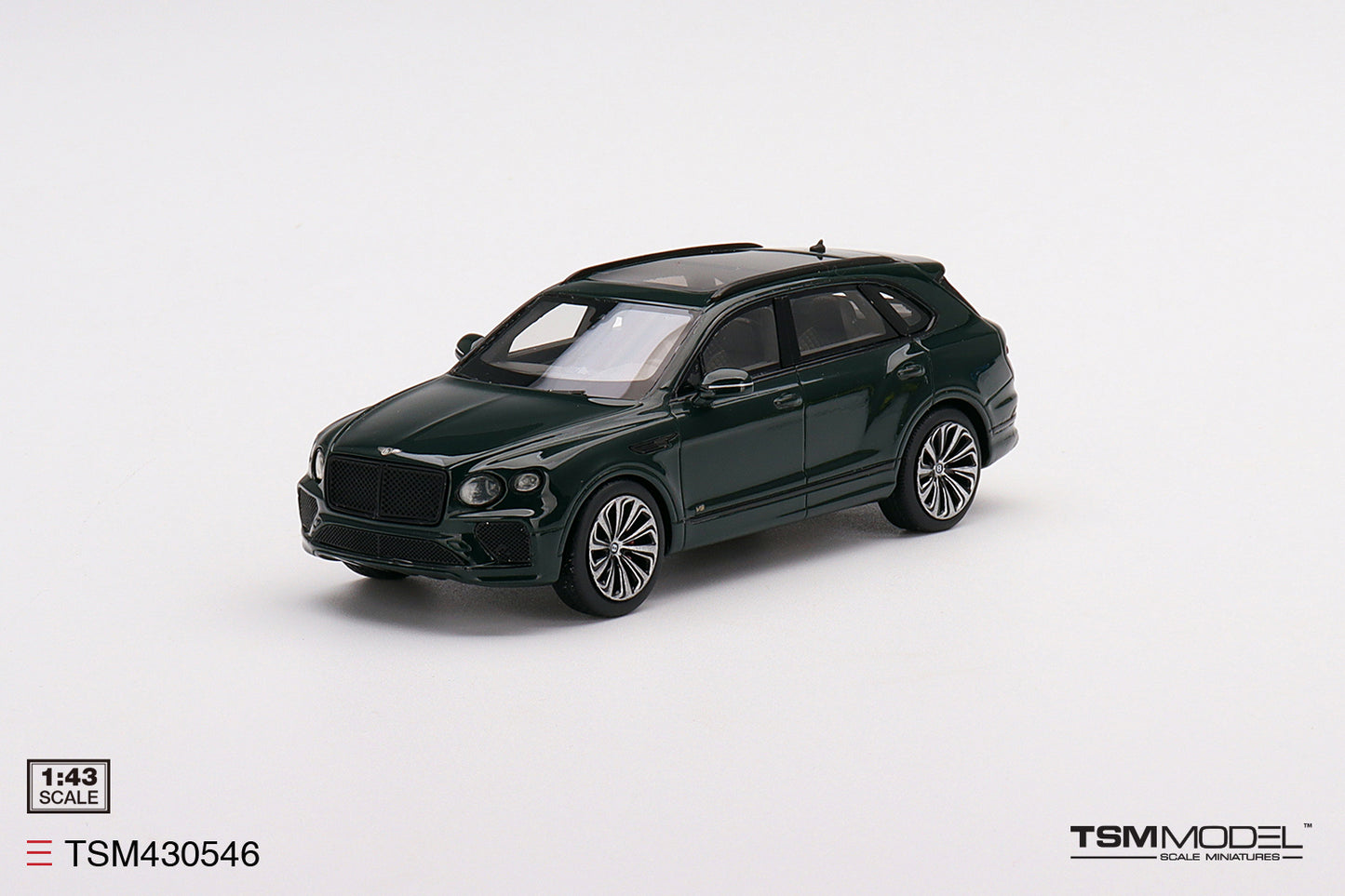 [ Back-order ] TSM TSM430546 1:43 Bentley Bentayga V8 2020 British Racing Green model car