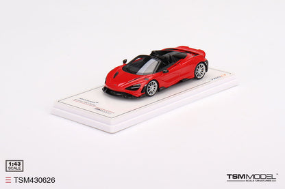 [ Back-order ] TSM TSM430626 1:43 McLaren 765LT Spider Vermilion Red model car