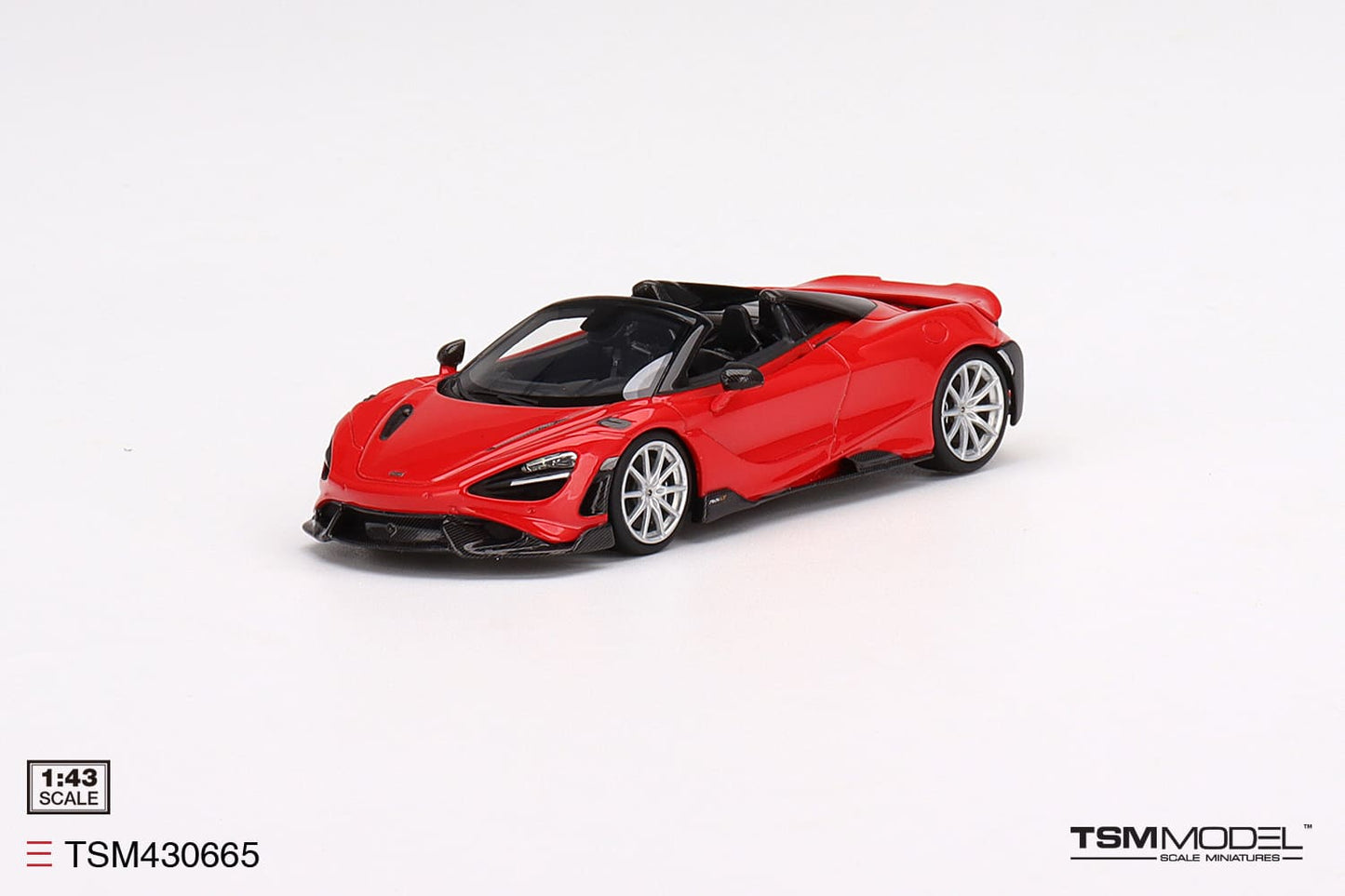 [ Back-order ] TSM TSM430626 1:43 McLaren 765LT Spider Vermilion Red model car