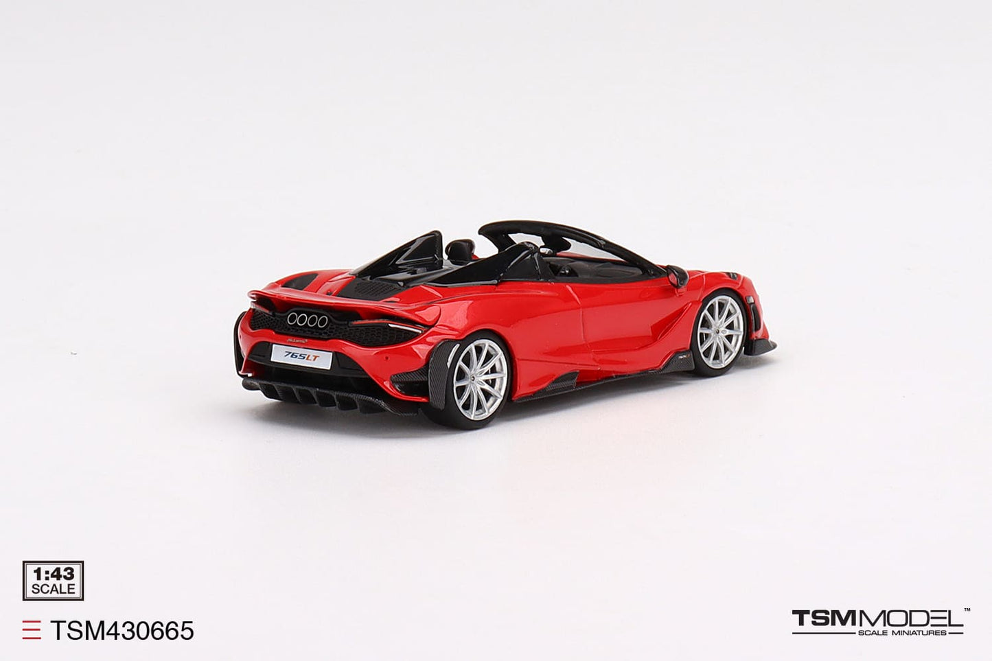 [ Back-order ] TSM TSM430626 1:43 McLaren 765LT Spider Vermilion Red model car
